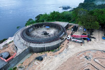 Oca Niemeyer tem quinto anel da cúpula concretado e obras do parque em Manaus avançam