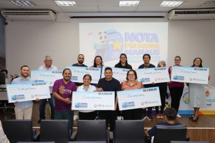 Sorteio da Nota Premiada Manaus entrega R$ 40 mil a contribuinte e transfere mesmo valor a instituição social em 28/5/2026