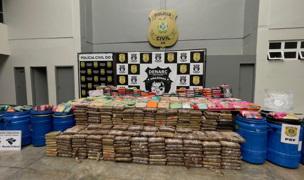 Apreensão de drogas no Amazonas resulta em aproximadamente 700 quilos e prejuízo de R$ 12,8 milhões