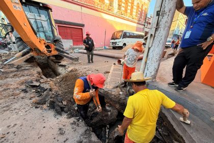 Prefeitura implanta drenagem em Manaus no Centro com nova caixa coletora e limpeza de rede obstruída neste sábado