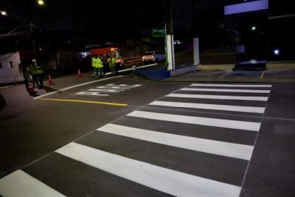 Prefeitura de Manaus reforça sinalização viária no Vieiralves para reduzir conflitos e melhorar fluxo de tráfego