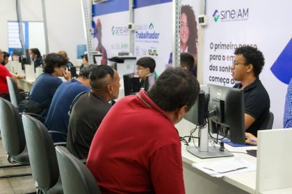 Sine Amazonas divulga 312 vagas de emprego com atendimento das 8h às 14h na Casa do Trabalhador
