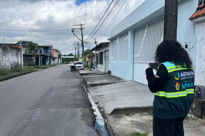 Ageman fiscaliza recomposição asfáltica após obras de saneamento em zonas Norte e Centro-Sul de Manaus