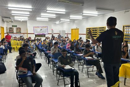 Medalhei Manaus mobiliza 65 mil alunos em aulão de revisão para a Obmep em 145 escolas