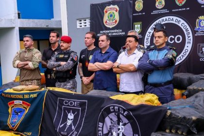 Forças de segurança fazem apreensão de drogas no Amazonas e somam 27,4 toneladas em 2026 após operação no Rio Solimões