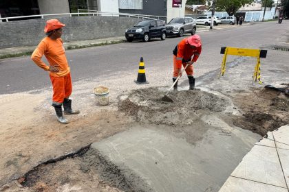 Prefeitura de Manaus conclui etapa final da implantação de rede de drenagem profunda na rua José de Arimateia no Aleixo