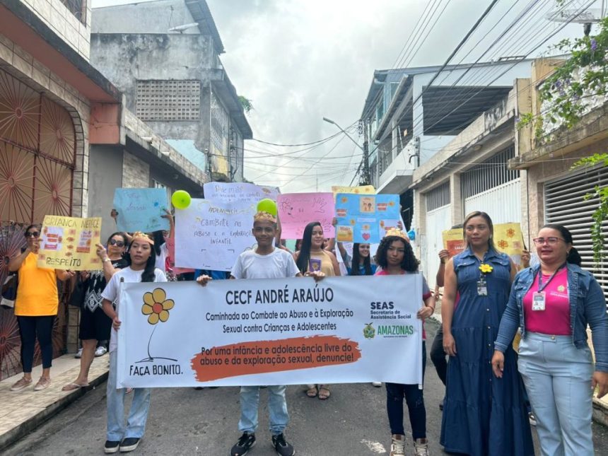 Campanha de combate à exploração sexual de crianças e adolescentes mobiliza escola e comunidade em Manaus