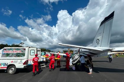 UTI aérea do Amazonas realiza remoção de pacientes graves de Parintins para Manaus durante Festival de Parintins