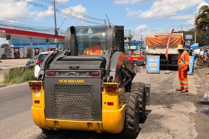 Prefeitura de Manaus intensifica operação Tapa-Buracos e recupera avenida Camapuã na zona Norte
