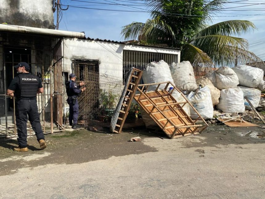 SSP-AM realiza ação em sucatarias no Novo Aleixo e encontra balanças irregulares e falta de documentos