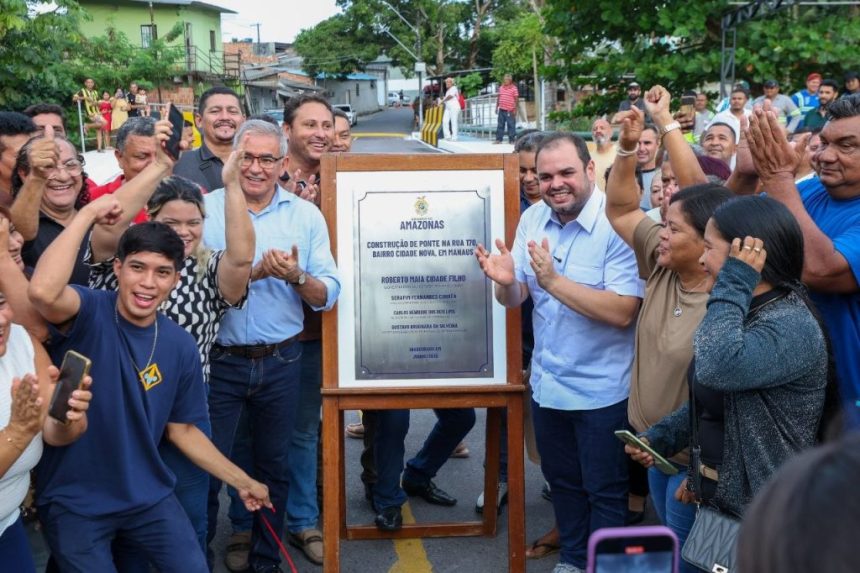 Governo do Amazonas inaugura ponte em Manaus na rua 170 para integrar núcleos e melhorar mobilidade urbana