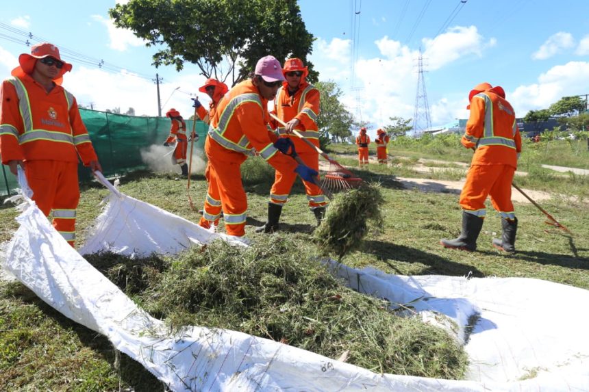 Semulsp mantém mais de 150 frentes de limpeza urbana em Manaus em todas as zonas da cidade