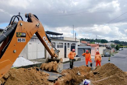 Prefeitura de Manaus conclui recuperação de rede de drenagem na rua Coronel Brito e reforça escoamento das águas pluviais