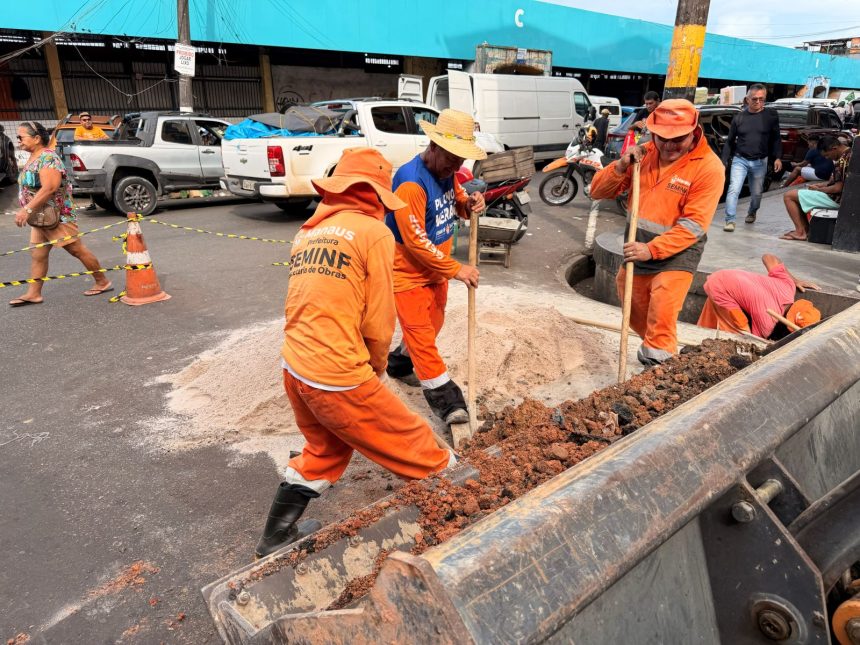 Prefeitura de Manaus recupera trecho da avenida Joaquim Nabuco no centro histórico