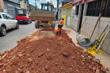 Prefeitura de Manaus conclui recuperação da rede de drenagem profunda no Santo Antônio e substitui tubulações deterioradas para reforçar escoamento das águas pluviais