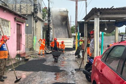 Prefeitura de Manaus investe em recuperação asfáltica na avenida Manaus 2000 para melhorar mobilidade urbana