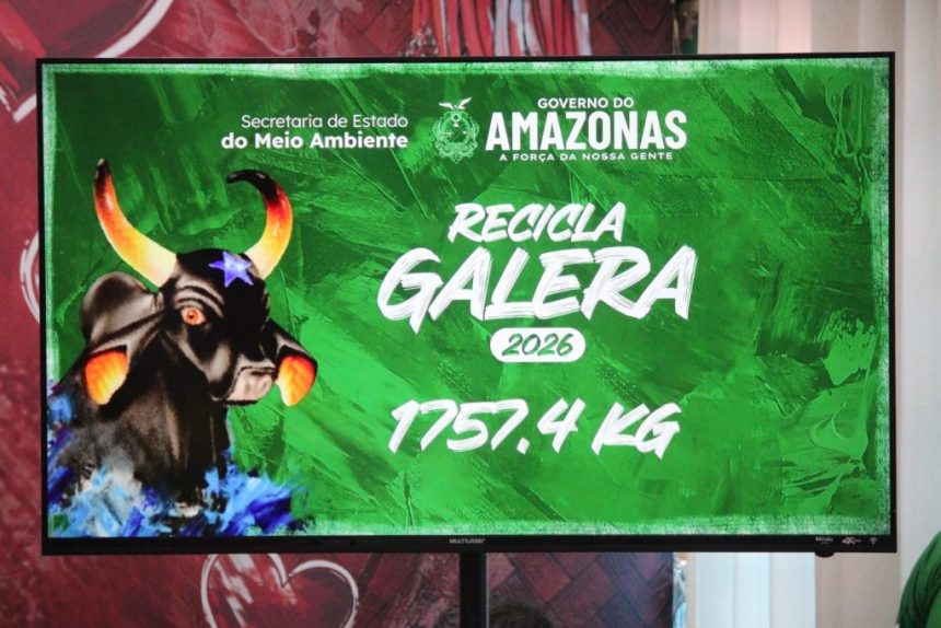 Projeto Recicla Galera confirma Caprichoso como Campeão Sustentável do Festival de Parintins com 1.757,4 kg destinados