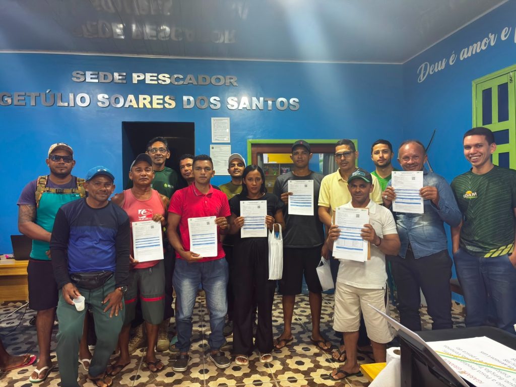 Idam emite e atualiza 35 cadastros do CAF para pescadores artesanais de Eirunepé nesta quarta