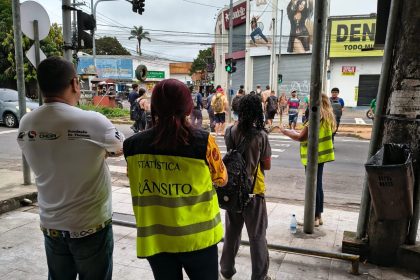 Prefeitura de Manaus realiza pesquisa volumétrica para reforçar segurança viária na avenida Torquato Tapajós