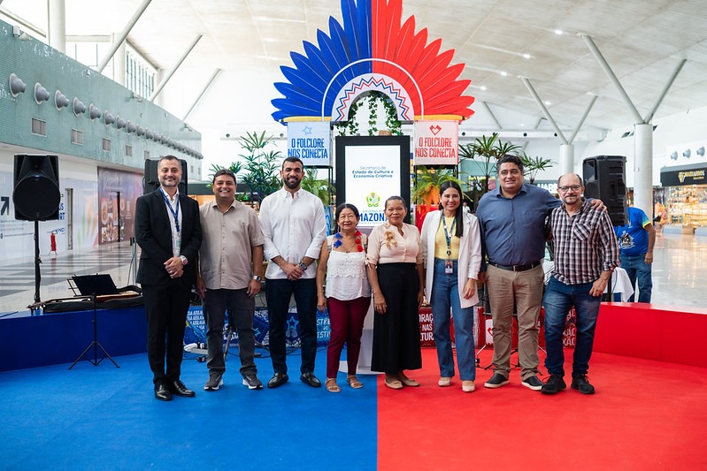 Aeroporto de Manaus é transformado para recepcionar visitantes do Festival de Parintins 2026 durante temporada bovina