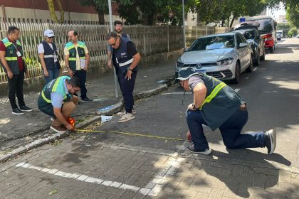 Prefeitura e Ageman realizam fiscalização do Zona Azul no centro de Manaus para avaliar sinalização e operação do serviço