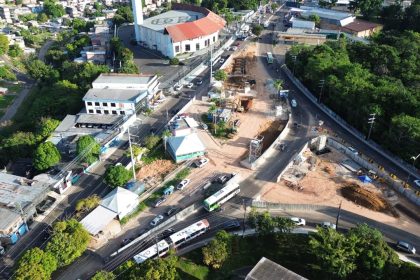 Obras do complexo viário Passarão avançam em ritmo intenso em Manaus com 104 das 141 bases concluídas