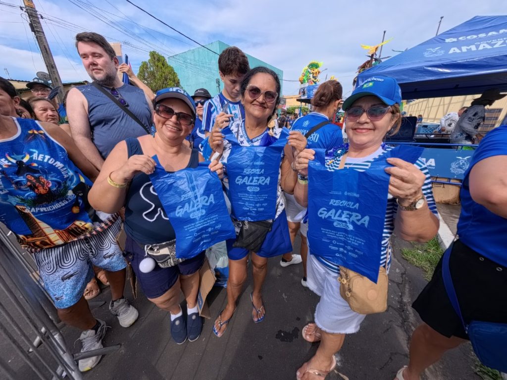 Garantido lidera disputa de reciclagem no Festival de Parintins 2026 com 113 kg coletados na primeira noite