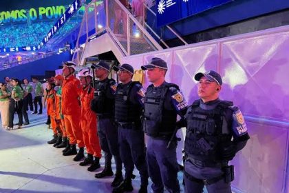 PMAM reforça esquema de segurança Festival de Parintins 2026 durante Festa dos Visitantes em Parintins