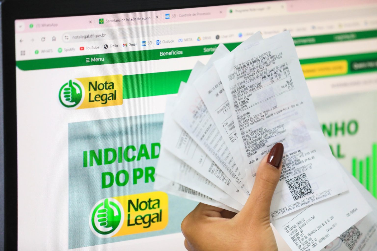 Participantes do Programa Nota Legal têm até 30 deste mês para indicar conta para receber créditos em dinheiro