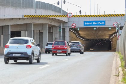 Túnel Rei Pelé em Taguatinga completa três anos e altera fluxo de veículos, ônibus e pedestres no centro