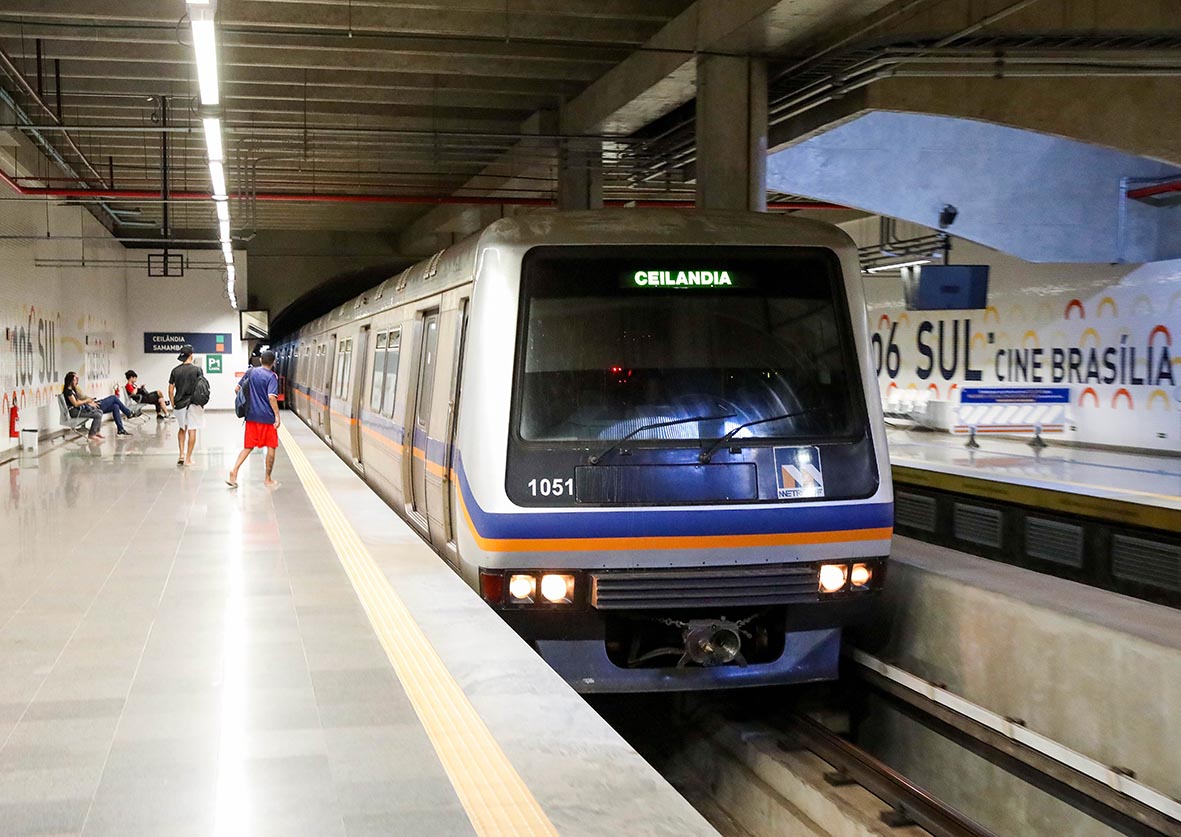 GDF amplia operação do Metrô-DF com obras em Samambaia e Ceilândia e estudos para a Linha 2