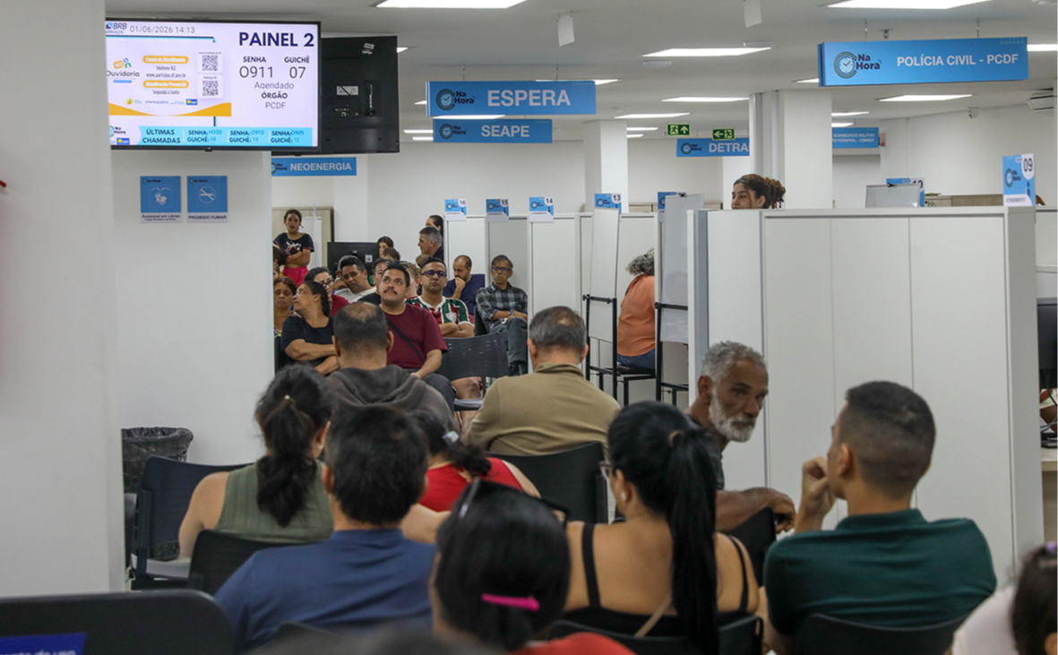 Programa Na Hora registra mais de 677 mil atendimentos em 2026 no Distrito Federal e integra serviços públicos