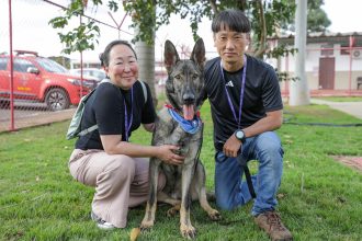 Projeto do CBMDF entrega filhotes e inicia treinamento de cães-guia para pessoas com deficiência visual