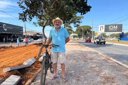 GDF avança com concretagem das calçadas e ciclovia em Ceilândia na M2 para ampliar acessibilidade