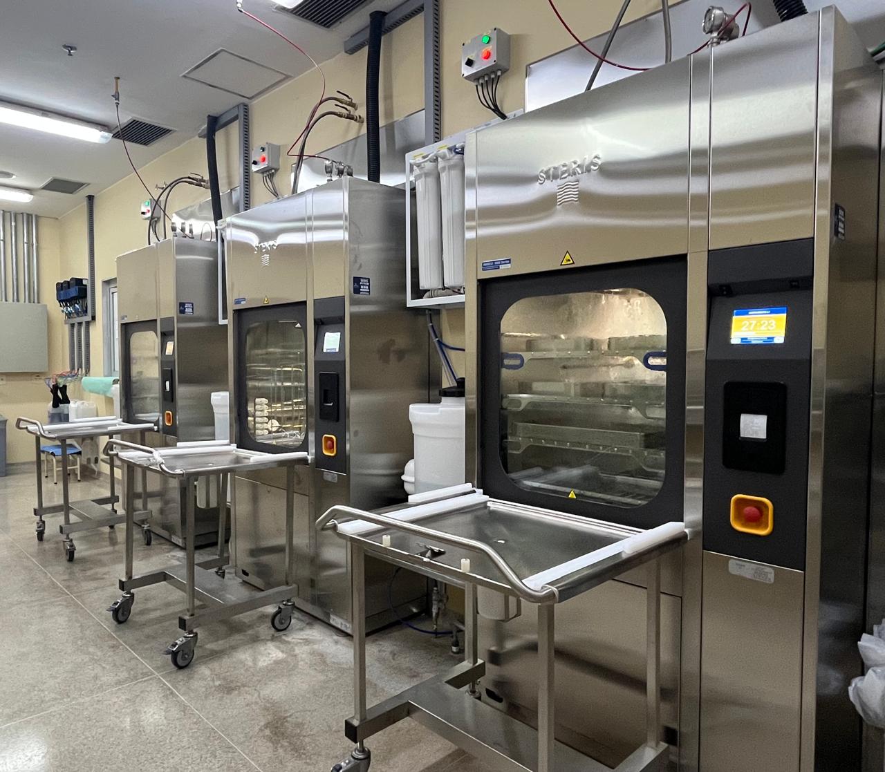 Modernização da Central de Material Esterilizado do Hospital Regional de Santa Maria acelera liberação de instrumentais