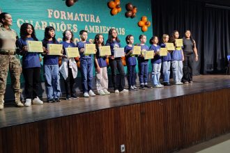 76 estudantes se formam como Guardiões Ambientais em formatura do Prealg na Escola Classe 305 Sul no Plano Piloto