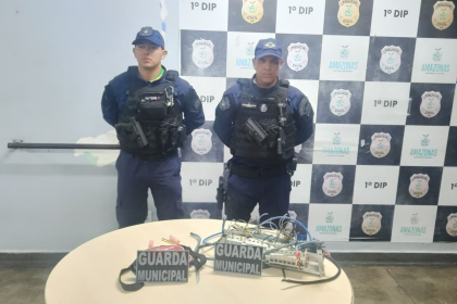 Guarda Municipal de Manaus prende dois por furto de cabos e realiza resgates de animais e atuação contra incêndio na cidade