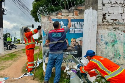 Manaus intensifica retirada de publicidade irregular em avenidas para reduzir poluição visual