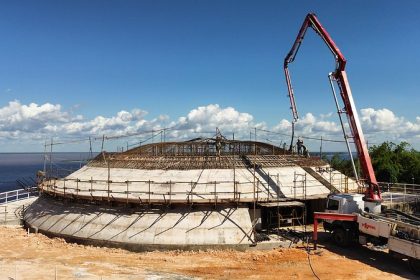 Oca Niemeyer avança com concretagem do nono anel da cúpula no Parque Encontro das Águas