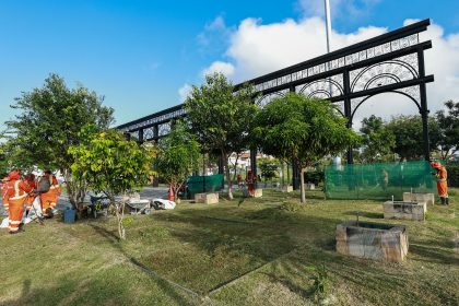 Prefeitura de Manaus realiza manutenção no Parque Senador Jefferson Péres para uso da comunidade e zeladoria