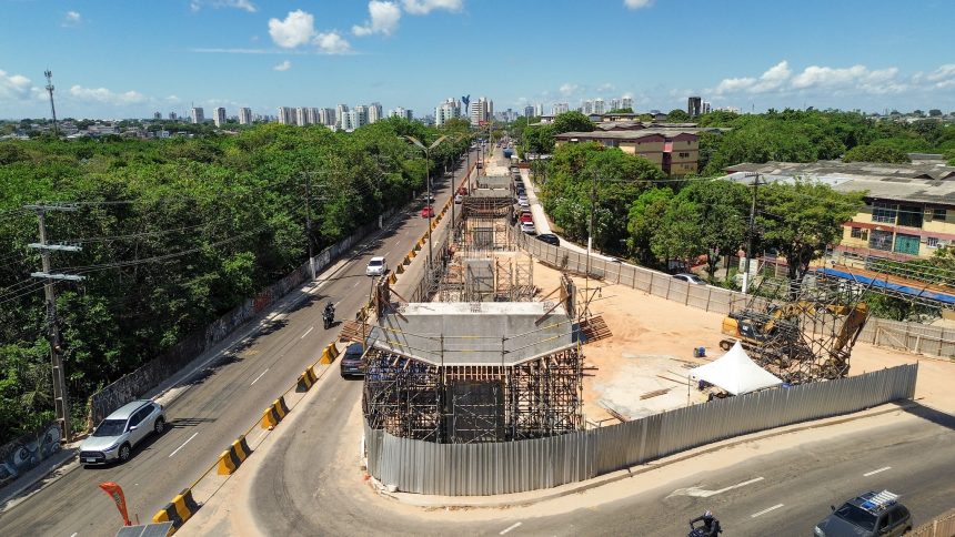 Obras do complexo viário Passarão avançam e reorganizam o trânsito na zona Oeste de Manaus