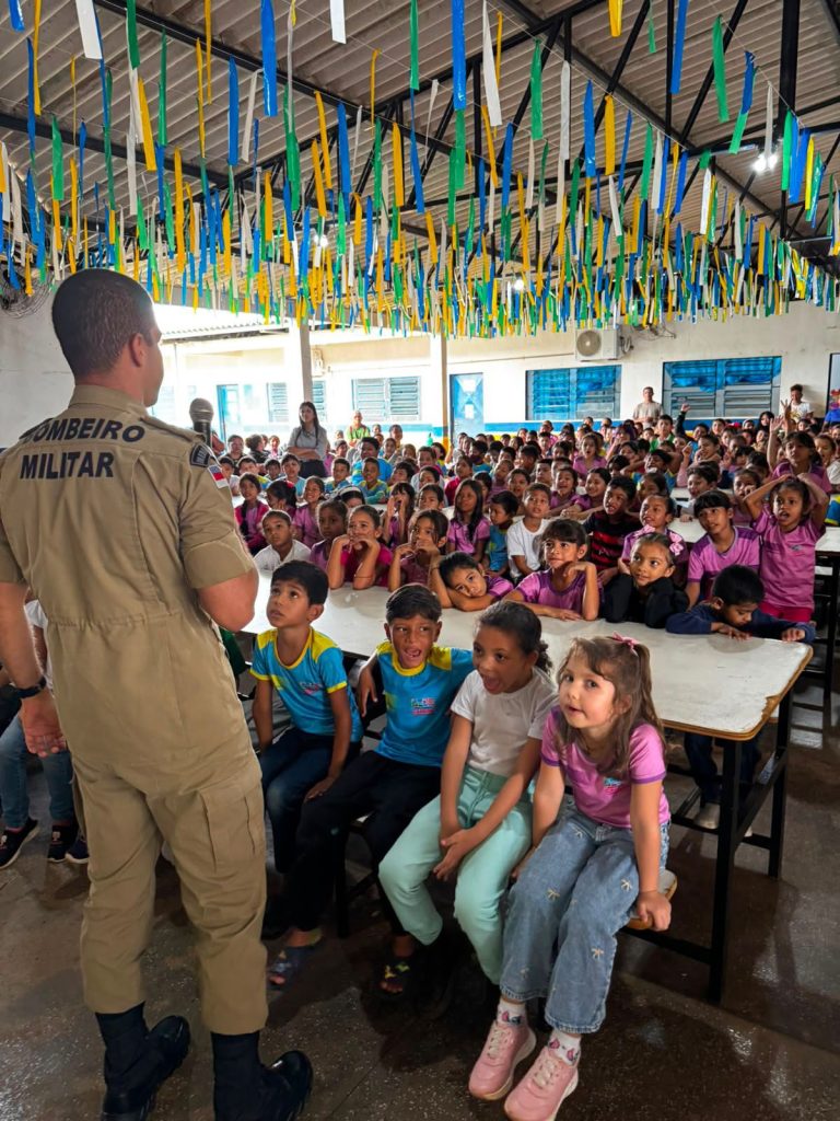 Atividades de educação ambiental do Corpo de Bombeiros do Amazonas alcançam 13.460 pessoas em 12 municípios em junho