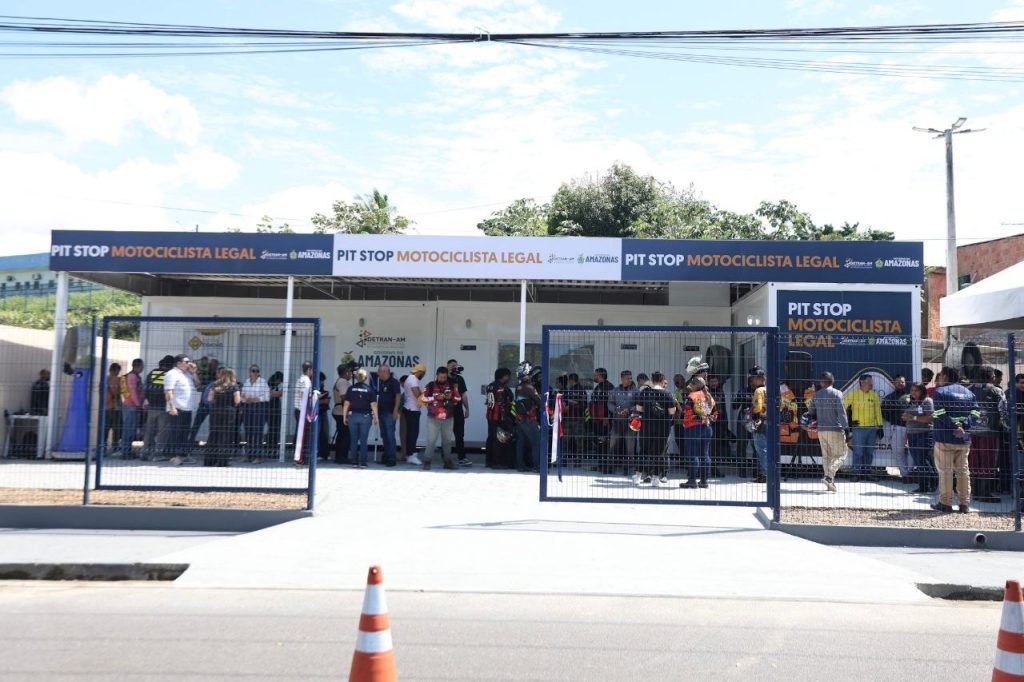 Governo do Amazonas inaugura segundo Pit Stop Motociclista Legal em Manaus para atender profissionais da dupla roda