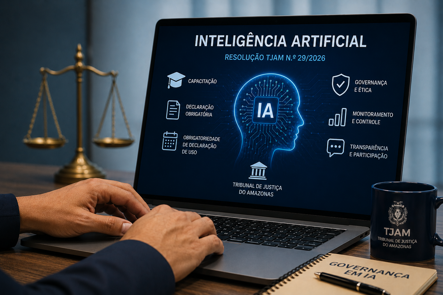 Tribunal de Justiça do Amazonas regulamenta uso de inteligência artificial e estabelece cronograma de implementação institucional