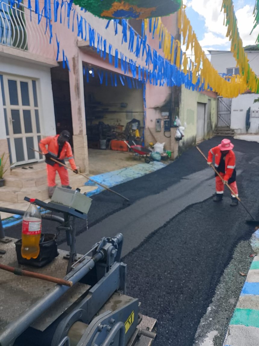 Recapeamento da rua Dom Sebastião renova pavimento e melhora mobilidade no Parque 10 de Novembro