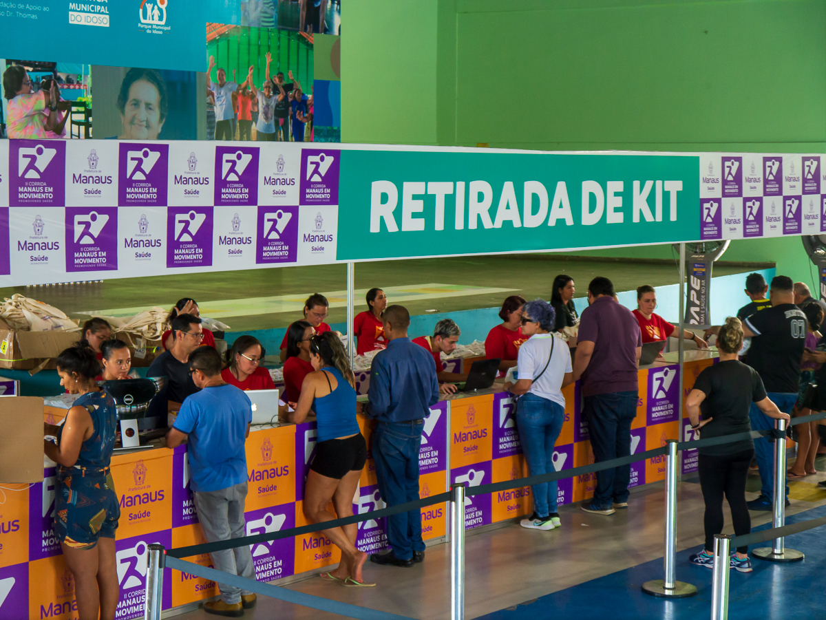 Prefeitura de Manaus inicia retirada de kits da Corrida de Rua Manaus em Movimento com cinco mil inscritos