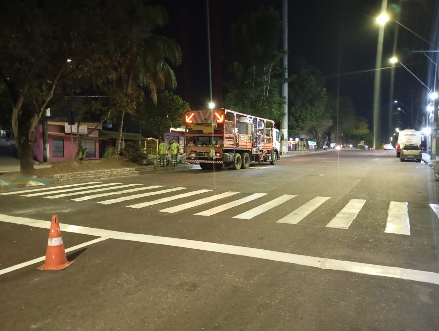 IMMU revitaliza sinalização viária em Manaus em três zonas da cidade para reforçar a segurança no trânsito