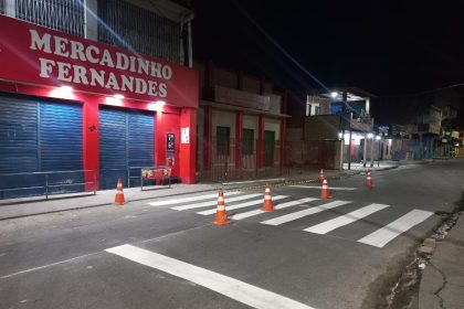 IMMU realiza revitalização da sinalização viária em áreas das zonas Norte e Leste de Manaus