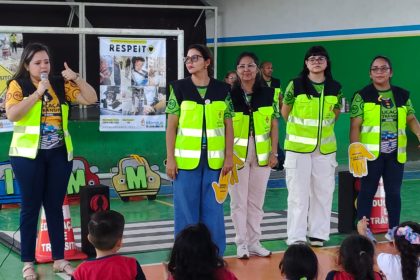 Prefeitura de Manaus e IMMU promovem Trânsito na Escola para conscientizar alunos da Cleonice Menezes em 8/7