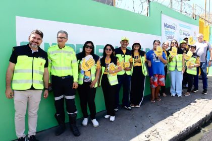IMMU inicia melhoria da sinalização viária e serviços de mobilidade no bairro Colônia Terra Nova em Manaus